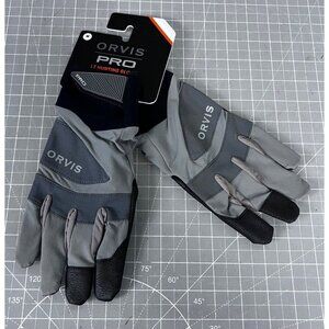 Orvis Pro LT Hunting Gloves Granite Men's Sz. Medium Synthetic Leather NEW~~